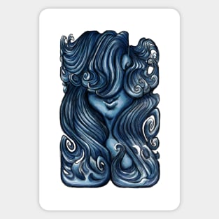 Luscious Locks - Sailor Blue Sticker